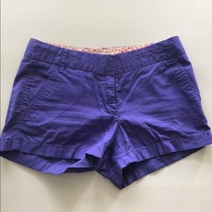 J. Crew Purple Chino Shorts